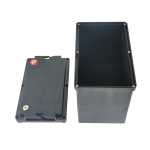 12V 55AH empty battery box open