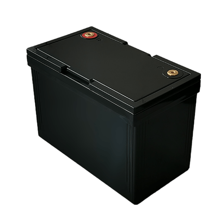 12V 90AH battery box with handle sideview