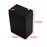 6V 4AH battery box empty black size
