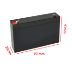 6V 7AH Battery case Lithium battery box empty black size