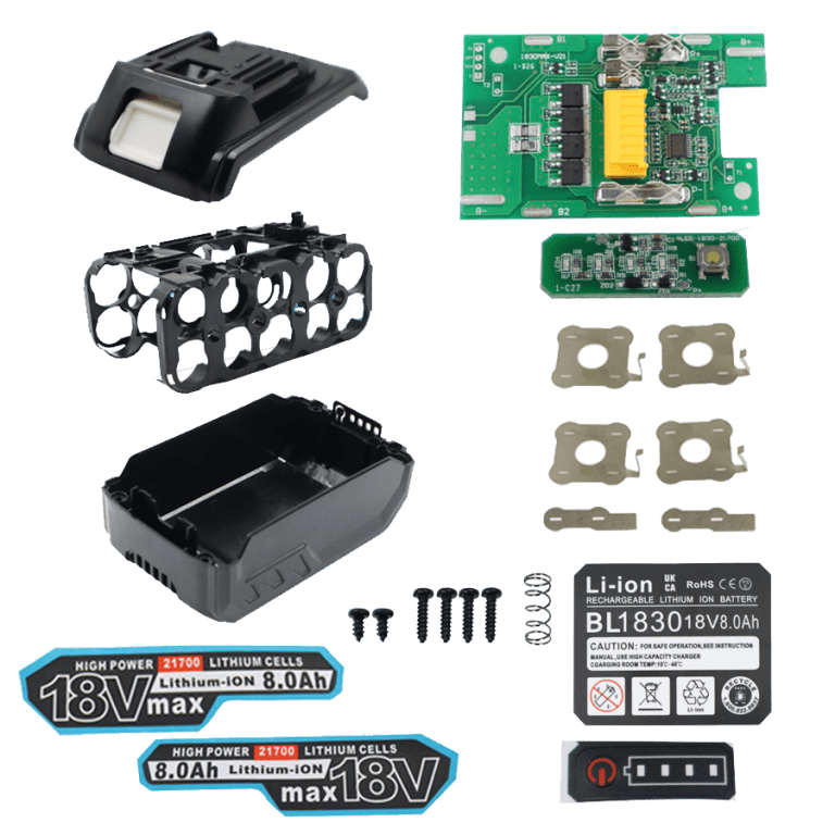 BL1830 Makita battery box 21700 10PCS