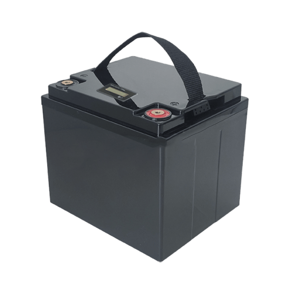 12V 38AH battery box with lcd sideview