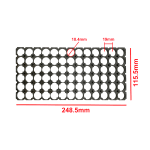 18650 battery holder 13x6 size