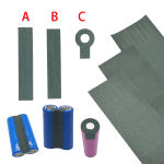 18650 1P 2P insulation paper sticker long