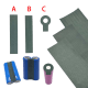 18650 1P 2P insulation paper sticker long