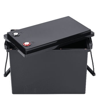 180AH empty battery box black cover