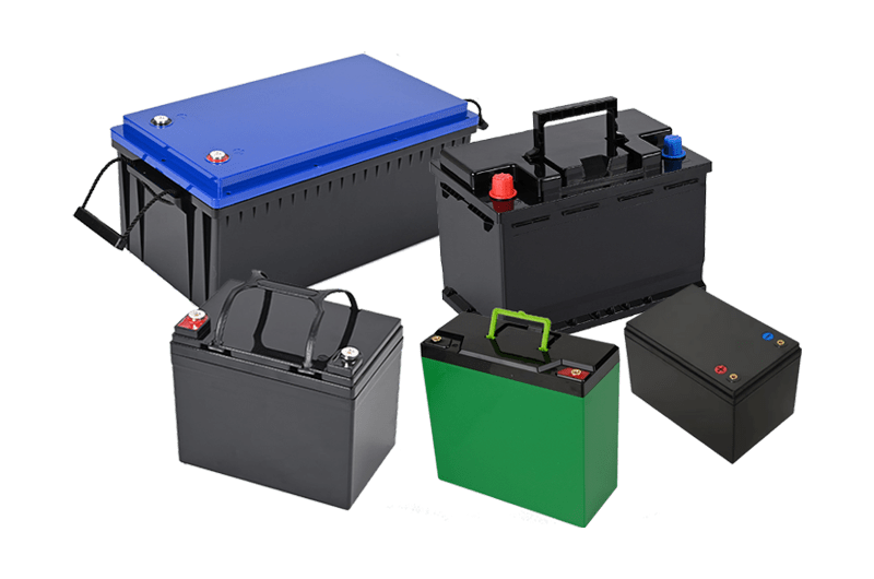 Empty battery boxes plastic