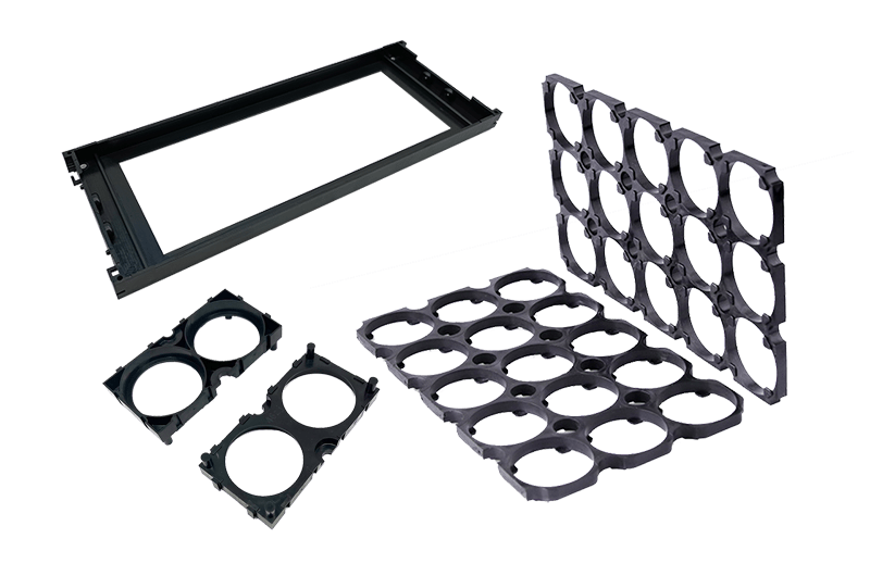 plastic battery cell holders